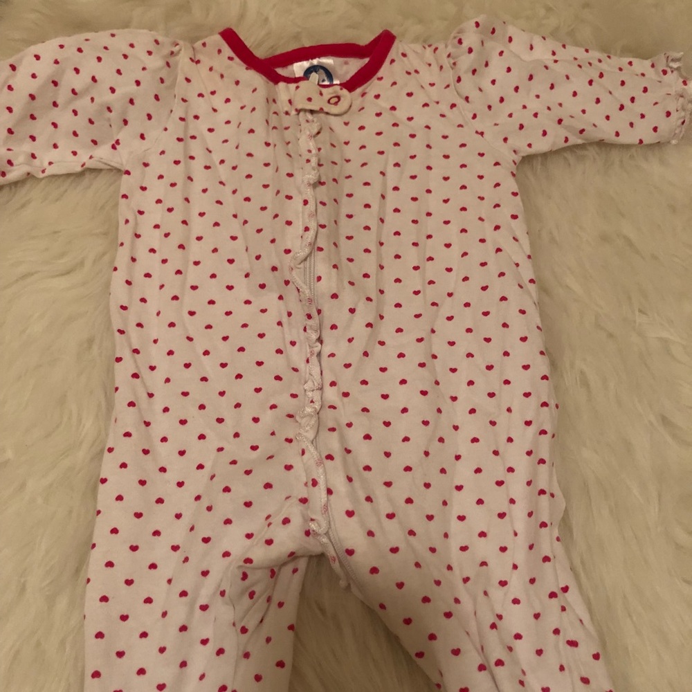 White onepiece with hearts by Gerber